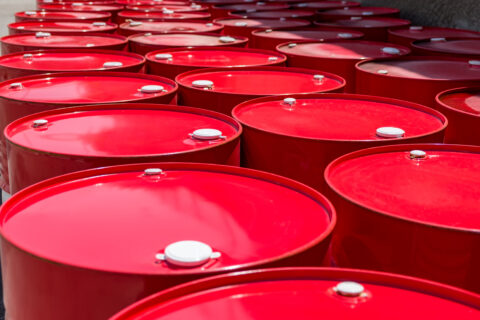 red diesel barrels and drums